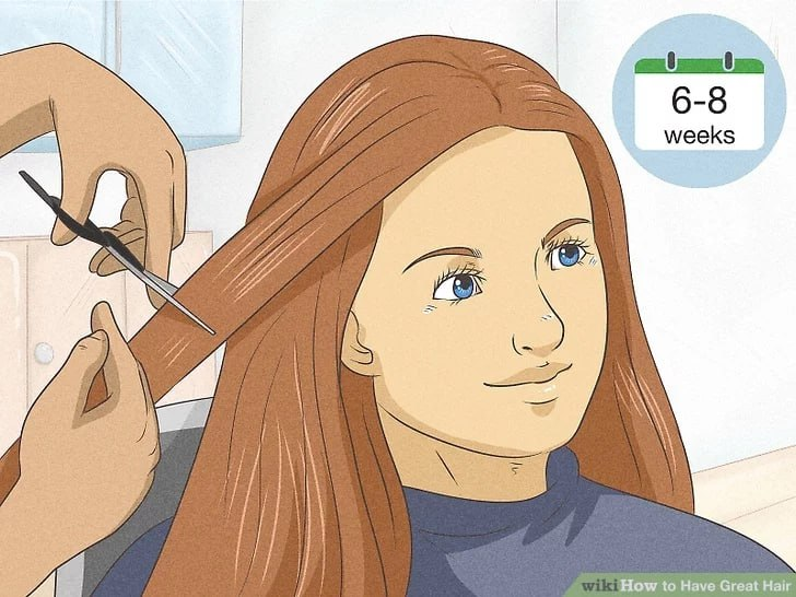 No matter how well you care for your hair, split ends are natural and happen to everyone. Additionally, split ends can spread up the hair shaft, causing more damage. To keep your split ends in check, visit your stylist for a trim every 6 to 8 weeks.