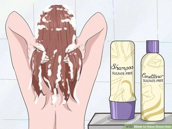 Read product labels when you’re out shopping to make sure the shampoo and conditioner you get is made for your hair type.[10] Additionally, check that the product says sulfate-free, which means it’ll be less drying.