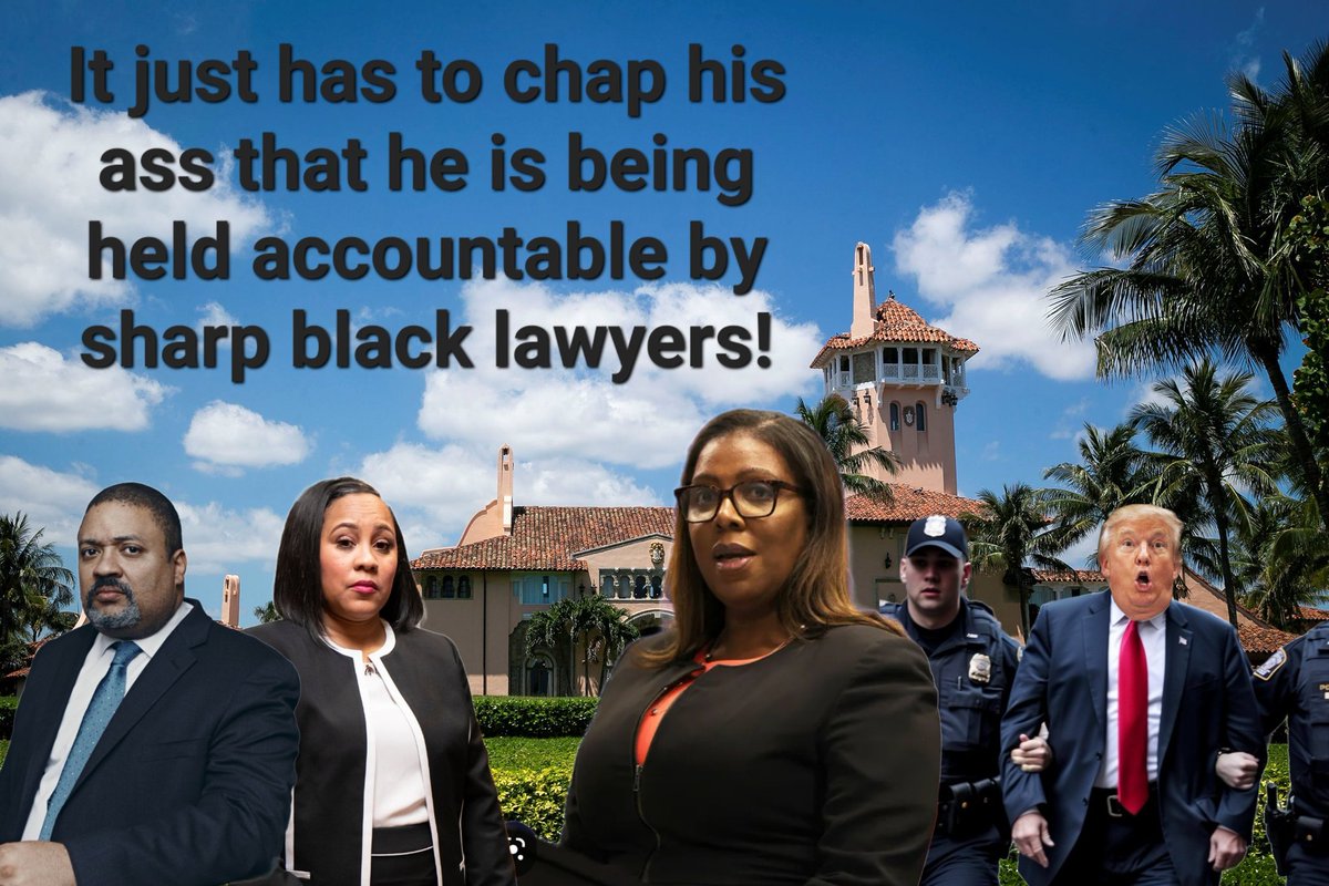 @TrumpWarRoom these strong black lawyers out here doing work! Go on fam!  @Blklivesmatter @SistahsinLaw @BlackLAWYERS #TrumpArraignment #TrumpArrest