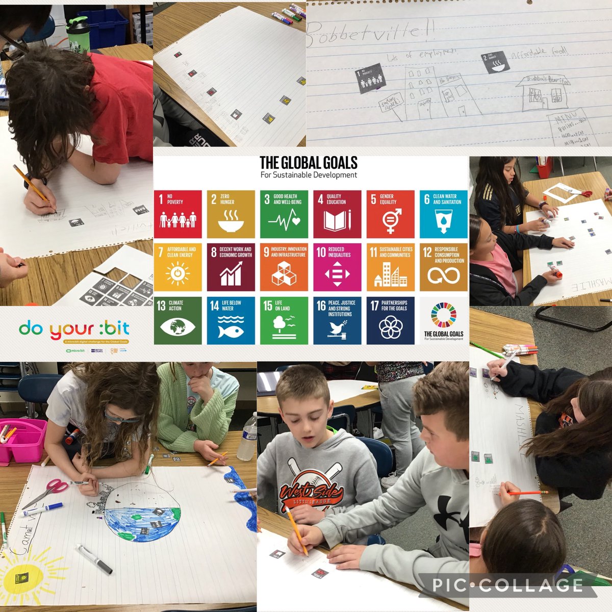 3 day week = 3 days of STEM! We are excited to participate in the <a href="/microbit_edu/">Micro:bit Educational Foundation</a> do your :bit challenge. We‘ve been studying the 17 Global Goals. Today we created our very own  country and planned ways to achieve each goal. Next up, digging deep then coding our bots &amp; bits! #PBL