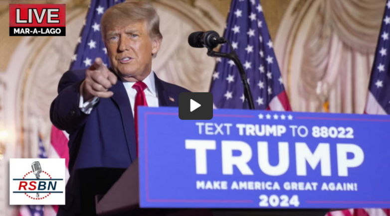 PoMoWorld: THE PERPETUAL COUP: (LIVE STREAM) PRESIDENT TRUMP POST ARRAIGNMENT PRESS BRIEFING FROM MAR-A-LAGO, FL. - At 08:15pmET President Trump is holding a presser at his Florida residence  buff.ly/40HXbXo