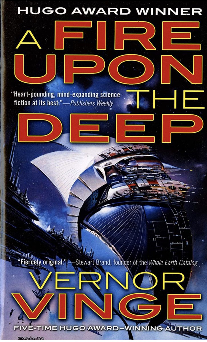 DrPhiltill's tweet photo. I haven’t read tons of sci fi, but the best I’ve read about an escaping malevolent Super Intelligent AI is “A Fire Upon the Deep” by Vernor Vinge. The part where it escapes is terrifying, quite frankly. Highly recommended. https://t.co/0Wf1Ek1IzE