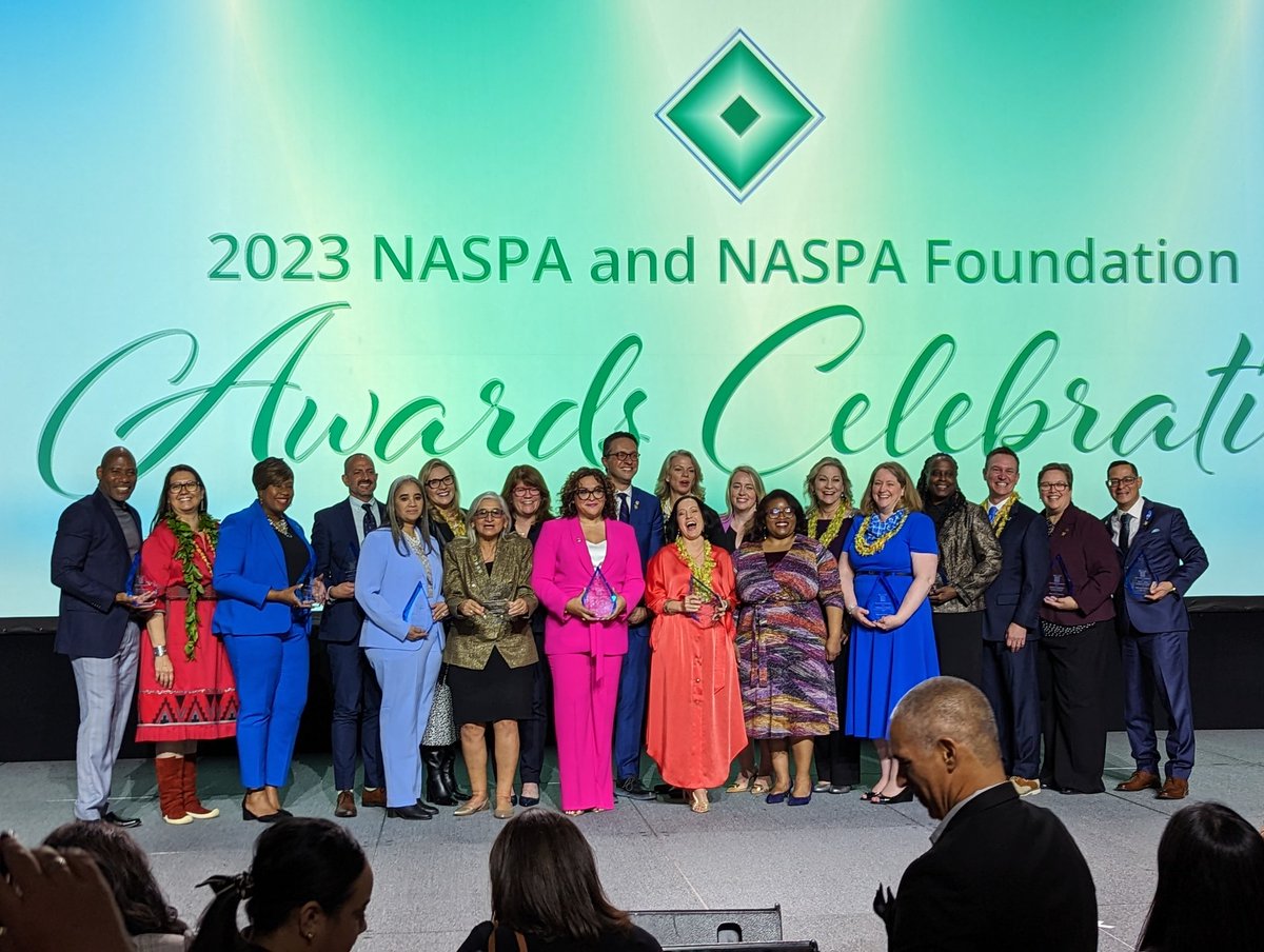 Celebrating @josieahlquist and all of the #NASPA23 Pillars of the Profession! So grateful to be part of Josie's world. She's doing great work and modeling how to lead for the rest of us. 

Congrats to all the @NASPAtweets award winners!