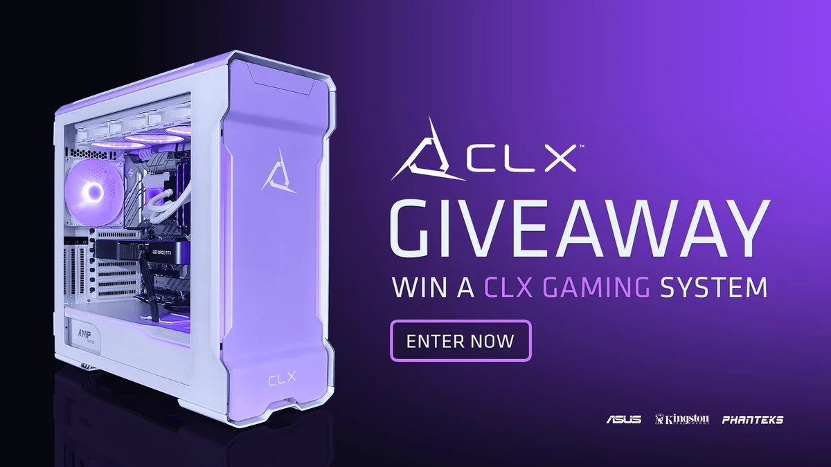 CLXGaming giveaway banner.