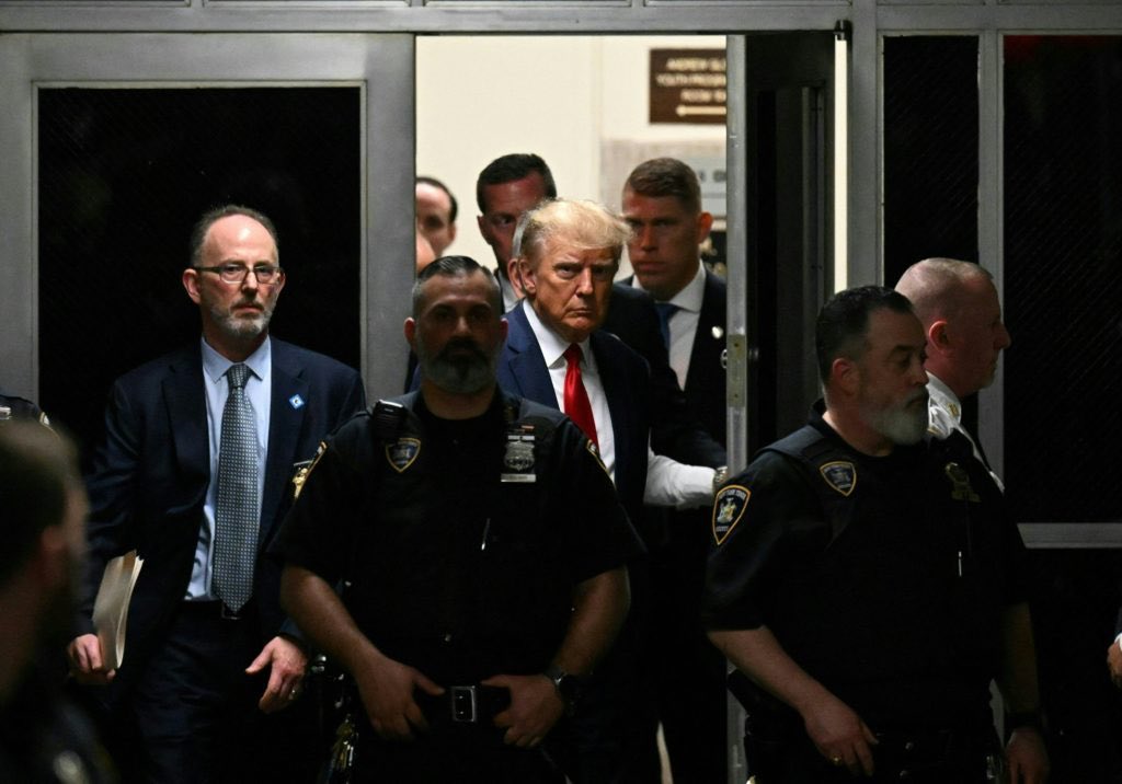 RyanShead's tweet photo. Best part of my day: Watching New Yorkers run Marjorie Taylor Greene out of town in 10 minutes.

Weirdest: Hearing MTG comparing trump to Jesus and Nelson Mandela.

Unsurprising: trump pleading not guilty. 😂

All in all, not a bad day for democracy. 

#TrumpArraignment #TrumpArrest #MarjorieTraitorGreene #MTGIsAFascist