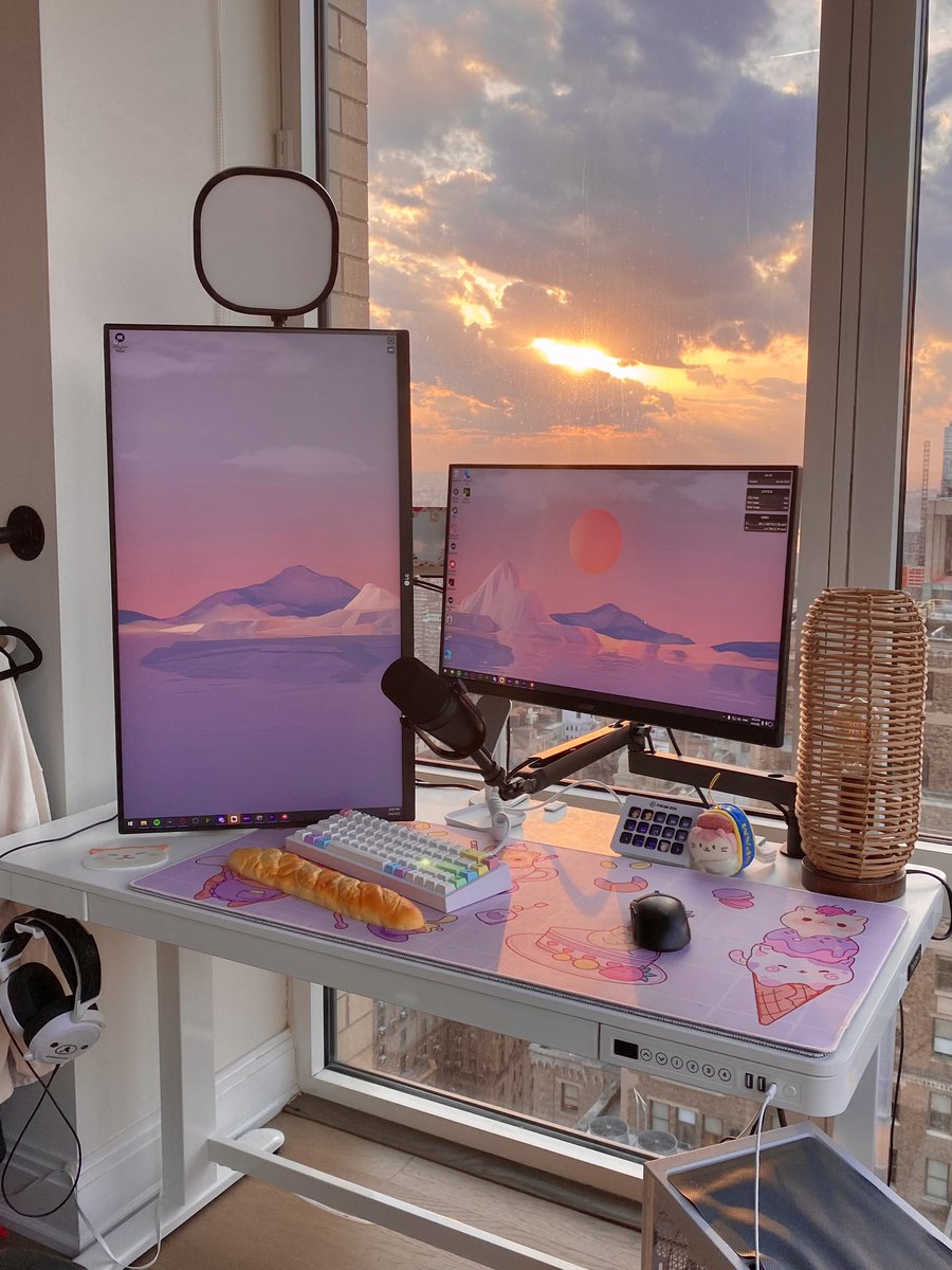 how many kitties do u see 🐈

[desk details below]