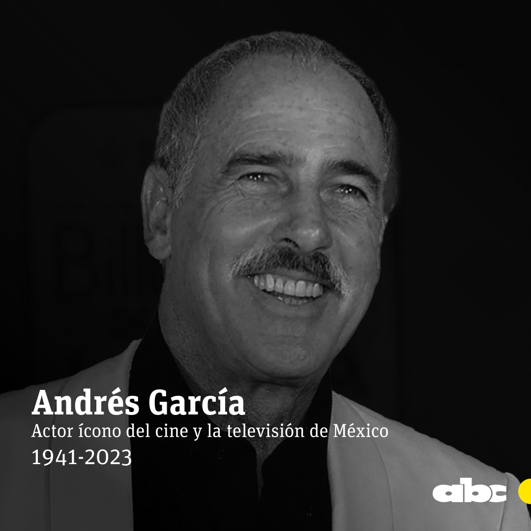 #ABCInmemoriam | Medios internacionales confirman que murió Andrés García a los 81 años.

El actor ícono del cine y la televisión de México falleció tras varios meses de estar delicado de salud por una cirrosis hepática que padecía.

🔗abc.com.py