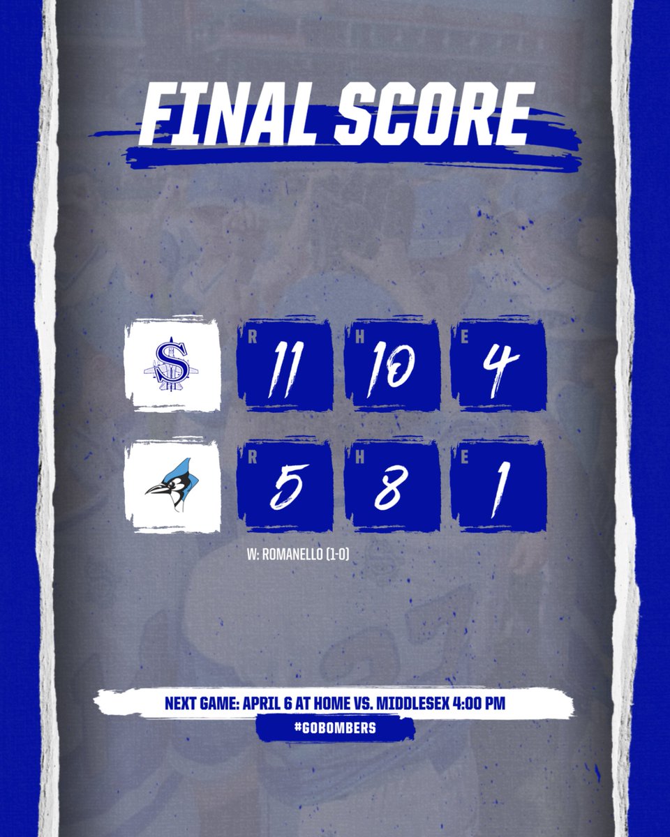 CoachNovBombers's tweet image. BOMBERS WIN! Jake Romanello picked up the win on the mound scattering 5 hits and striking out 7 and had 2 hits, 2B and 3 RBIs. Michael Novak was 2 for 3 with 2-2Bs and 2 RBIs. Aayush Mehta was 2 for 4 with 2 RBIs and Michael Colonnello tripled and had 2 RBIs.  Bombers are now 2-0