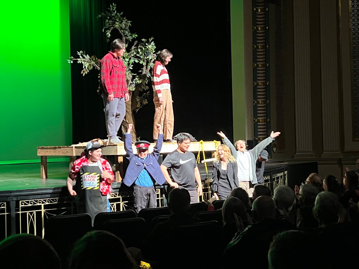 My daughter was in a play with an all Indigenous student cast and crew from <a href="/wdsstartans/">WDSS</a> 
They performed a play by Anishinaabe author, <a href="/TheDHTaylor/">Drew Hayden Taylor</a>
I am so proud today!
#LKDSB