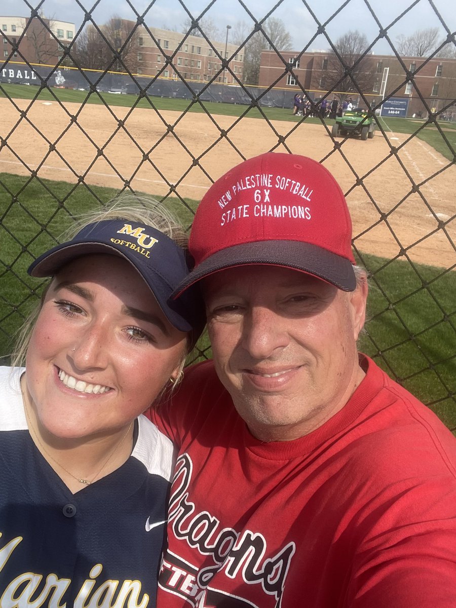 CoachEdMarcum's tweet photo. Fun day @MarianKnightsSB. @raeganhiatt vs @katiekottlowsk2 &amp; @delaneybarton22 for @TU_Softball #DragonsInCollege https://t.co/92Qfy8R7G4