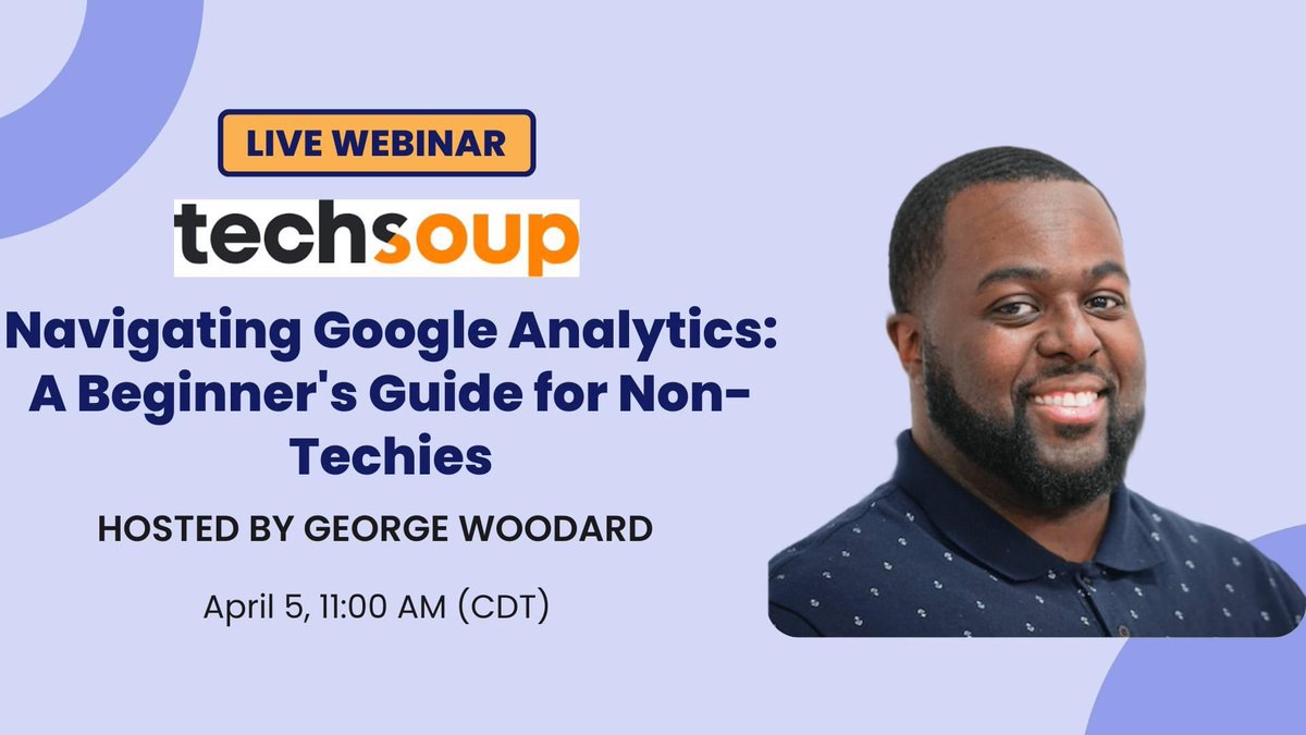 eLsqrd's tweet photo. Google Analytics your biggest challenge?

This event is for you.

Join us at @TechSoup and learn how to navigate Google Analytics along with understanding the upcoming GA4 transition.

Register: https://t.co/5rv8AouNfZ

#Tech4Good #NPTech #NPMarketing #NPComms #GovTech #govcomm https://t.co/4cA01A3eG4