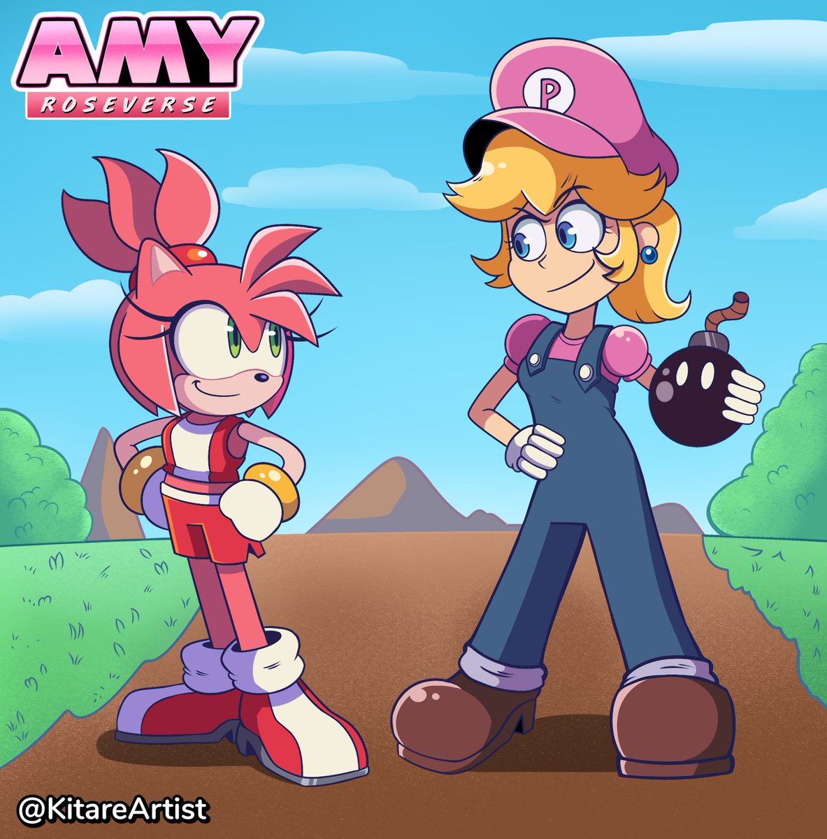 ✨ Roseverse AU: Amy Rose & Super Peach! ✨

#Roseverse #AmyRose #PrincessPeach #sonicau  #RoleSwap