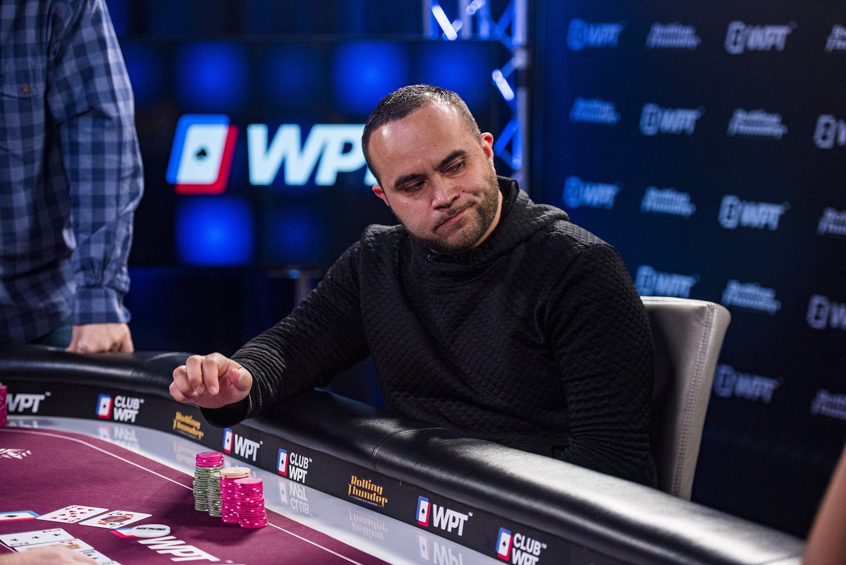WPT's tweet photo. Shortly after, we lost Jauregui in 3rd after facing elimination by Jeremy Joseph.
Alex takes home $172,000 for his efforts and we are now down to heads-up between Jeremy Joseph and Scott Eskenazi in our #WPTRollingThunder Main Event @TVPokerRoom! https://t.co/owkdkAb8xg