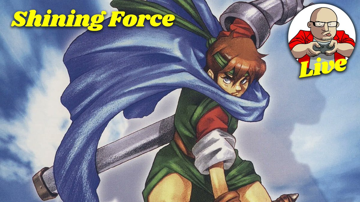 sewart's tweet image. It's Shining Tuesday again over on twitch.tv/sewart! Max and his Shining Force are off the to circus in tonight's episode. I'm playing in support of the @IWKFoundation via @ExtraLife4Kids. Show starts in an hour! #SupportSmallerStreamers #extralife #SEGAForever