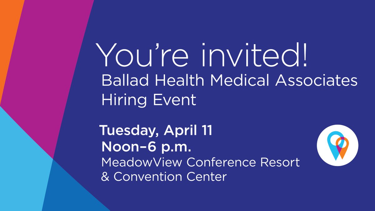 📢 #BalladHealth Medical Associates is #hiring in all areas!

Join us on Tuesday, April 11, to meet with hiring managers and learn more about available clinical and non-clinical positions across the region. 

Learn more: tinyurl.com/273hbj5d

#healthcarecareers #careers #rnjob