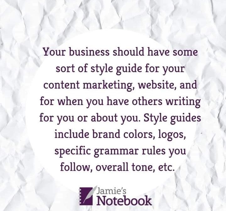 JamiesNotebook's tweet photo. Does your business have a brand guide? Find out more about what that is and why you need one, even if you're a business of one. https://t.co/oHotozHWeF https://t.co/sUdkBELtwF