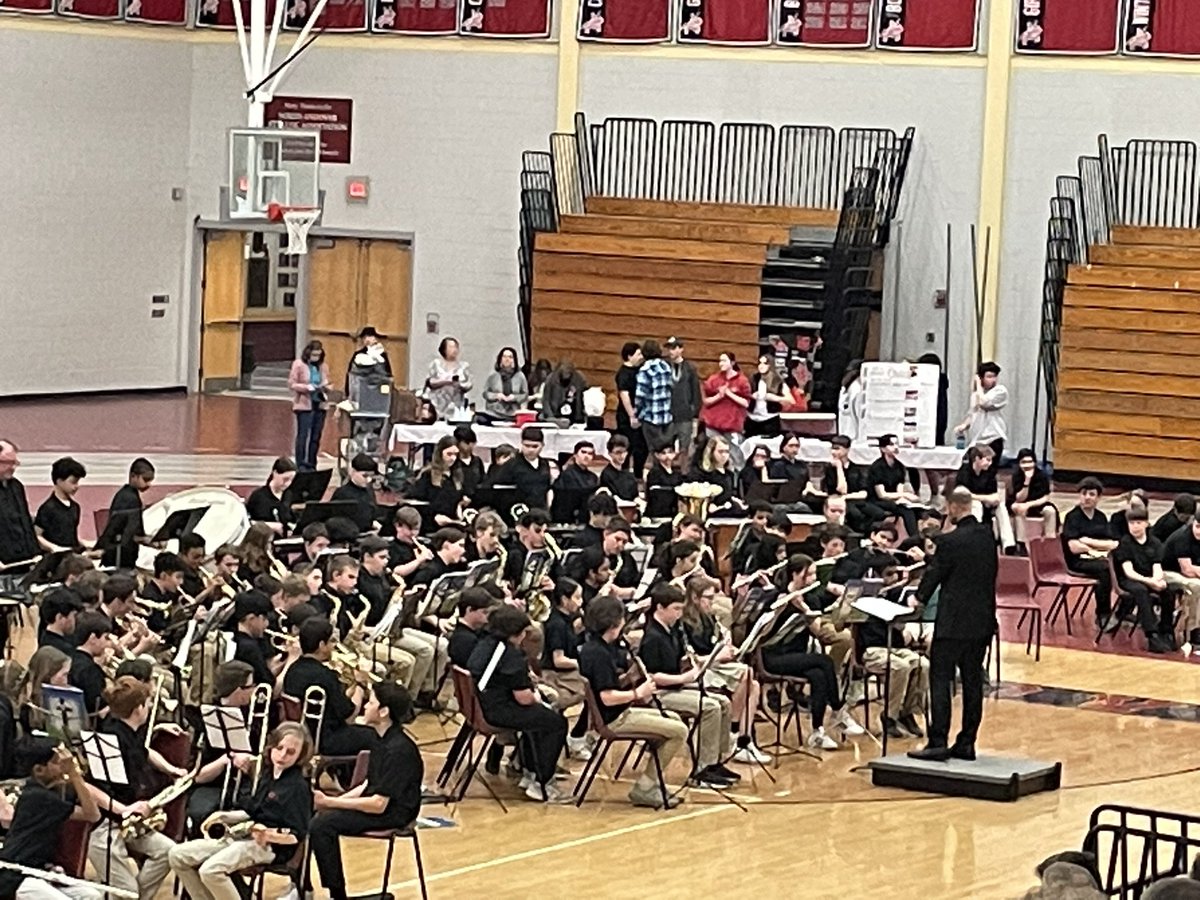 NAMiddle's tweet image. Grades 6-12 Band Concert at the NAHS Field House is an amazing annual concert! After hearing each band perform, they all performed together! Music in NA is unrivaled.
