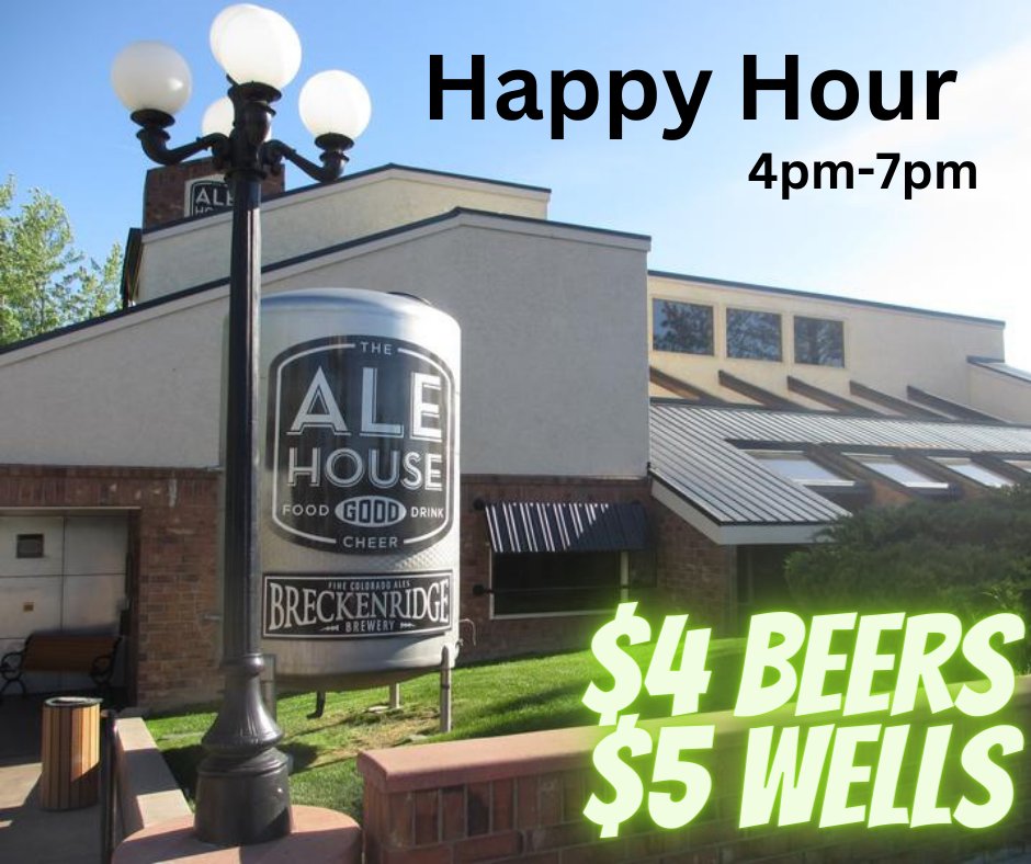 NewMavMedia's tweet photo. Happy Hour at The Ale House from 4pm to 7pm. Come in and get a $4 beer or a $5 well drink. 
https://t.co/aHcMRKfi7Z 
#HAPPYHOUR #Drinks https://t.co/DwL7G2dqve