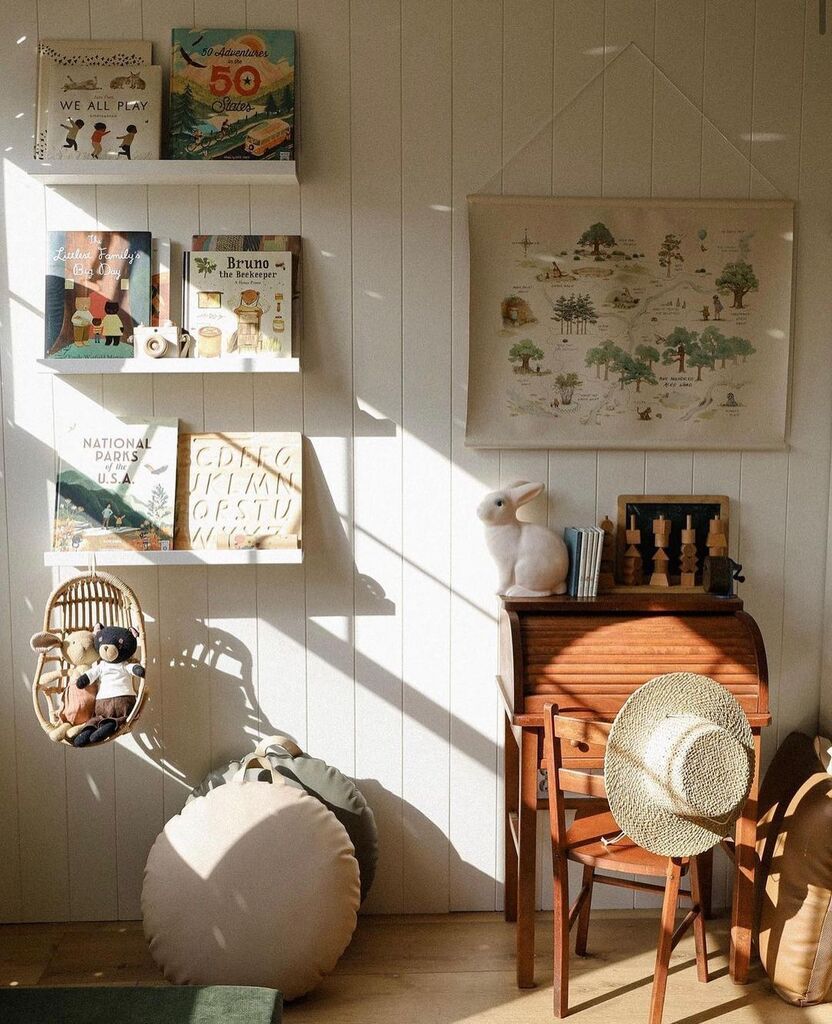 whyandwhale's tweet photo. A stunning moment of sunshine in this sweetly curated room. The Poppie Egg chair is adorable and restocked at @whyandwhale! photo shared by @little_rose_and_co #poppietoys #dollsandpuppets #kidsroom #kidsroomdecor https://t.co/HFMRmph4xQ https://t.co/KYMf0mFa6i