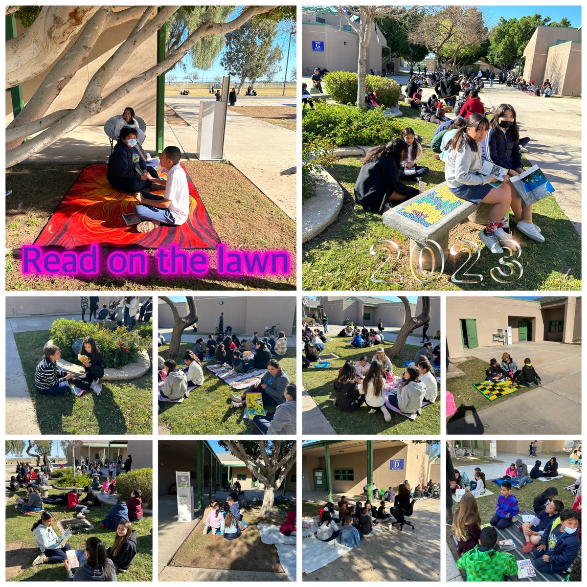 We had a great turn out today for our morning Read on the Lawn.  Thank you parents for joining us!