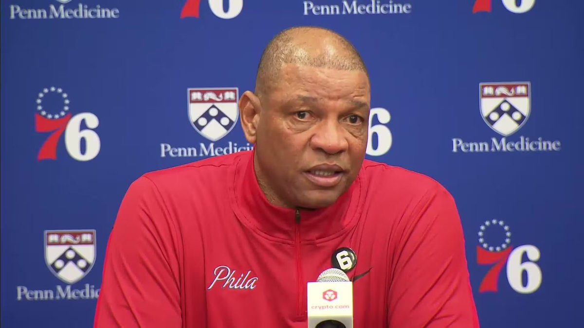 TheRimReporter's tweet photo. BREAKING:

 Earlier today during pregame interviews, 76ers coach Doc Rivers revealed that Joel Embiid is currently seeking treatment for a sore right ankle, tightness in left hamstring, bruised elbow, cold shoulder, aching MCL, and health and safety protocols.

Absolute Tank. https://t.co/pCc3Oa3WBo