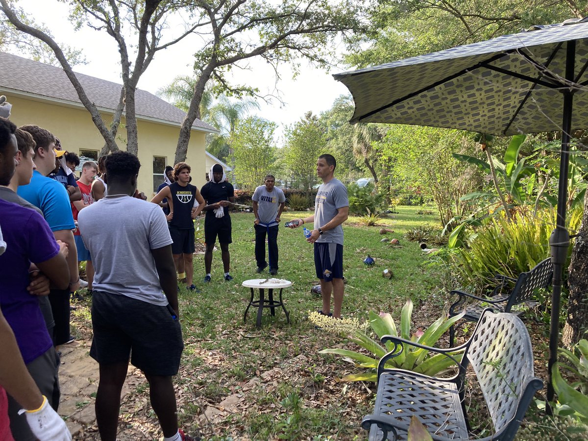 Really good day today as we were blessed with the opportunity to serve the local community! We are so blessed to have a leader like Coach Han who believes in the importance of helping others.