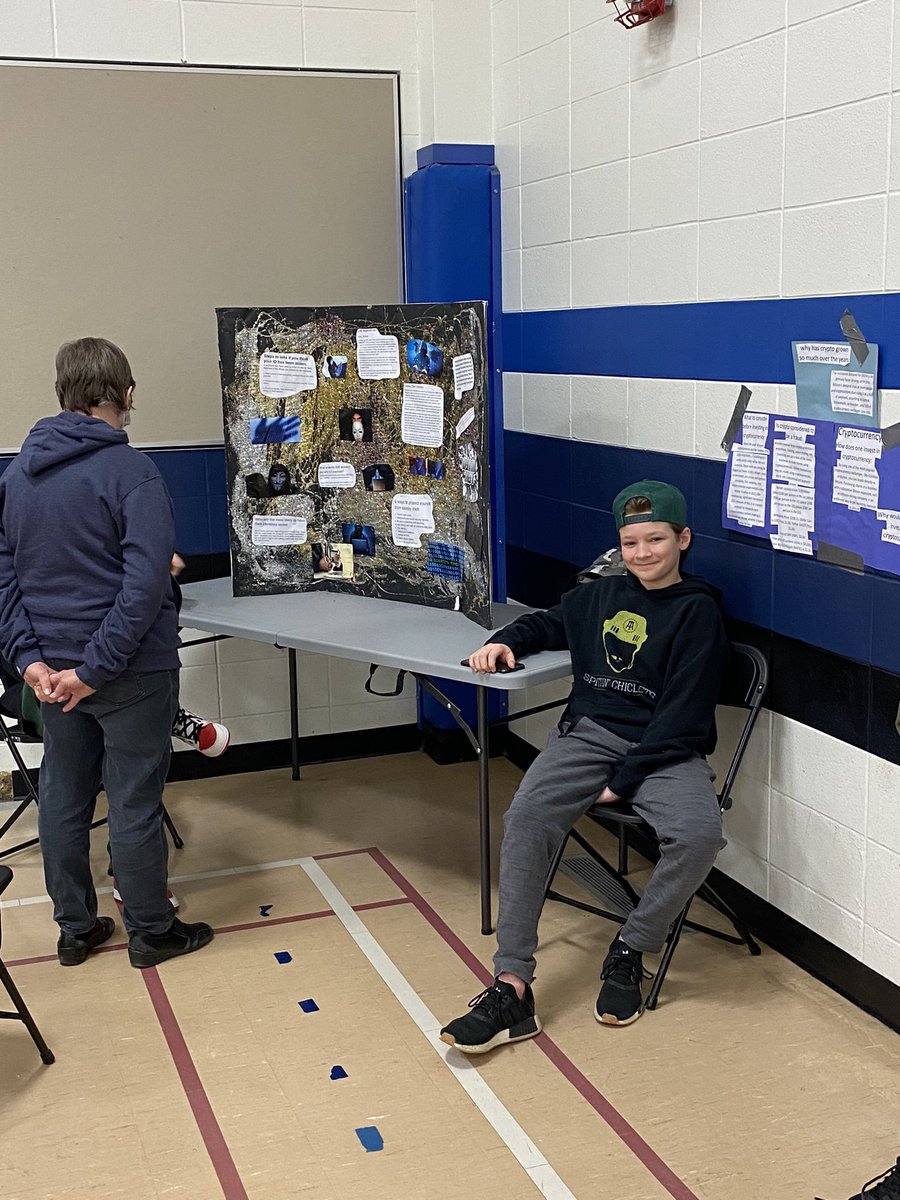 Borden School grade 7/8’s hosted our schools first #MoneyFair today! Our grade 1-12’s loved walking through and listening to their presentations! #mpscpssd #relevance