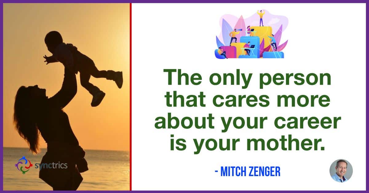 Why do so many people believe that their employer will ‘take care of them’???
We need to get people to plan, control, and execute their own career plan!
<a href="/mitchzenger/">Mitch Zenger</a> <a href="/synctrics/">Synctrics - Optimizing Team Success</a> go.synctrics.com/synctrics
 #Synctrics #Metaverse #Motivation #HRTech #Belonging #Culture #Goals #Teamwork