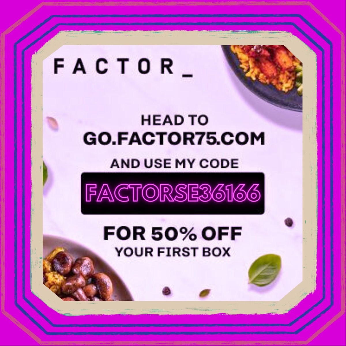 ThatsSoMeana's tweet photo. Those tasty noms I'm always snackin' on during stream? Get your own!

Use the link for 50% off your first box at: https://t.co/YFn9efcIaG

Game Giveaways, VIP, Gift Subs, Merch, MOAR! 
Get someone to sign up &amp; get free stuff, too!
#FactorPartner #Sponsored #Factor75 #FOODIE https://t.co/AcMYTirw5t