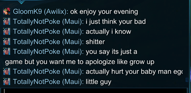 GloomK9's tweet photo. @SMITEGame Got to love the absence of any reporting system working. The toxicity came out strong here. https://t.co/1G3DVgT5Eu