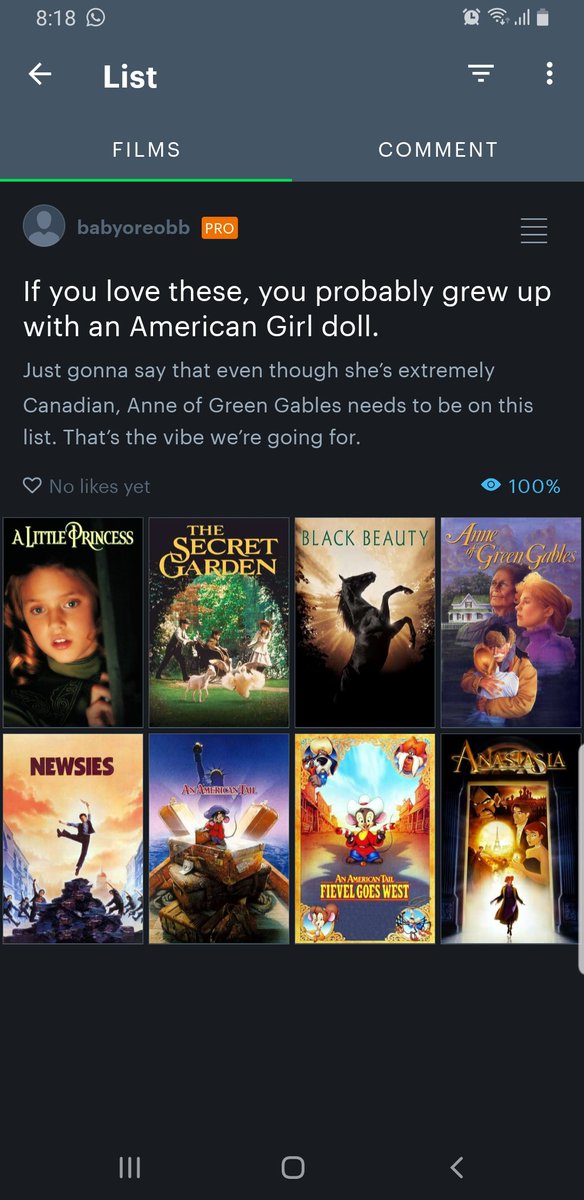 CRenee_Binder's tweet photo. I made this list on letterboxd, and I'm taking recs. https://t.co/xRlX818PMM