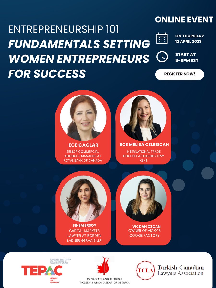 Whether you’re seeking information on how to start a business or looking for financing for women entrepreneurs, we’re here to provide guidance and point you in the right direction. Register now! 

eventbrite.ca/e/entrepreneur…