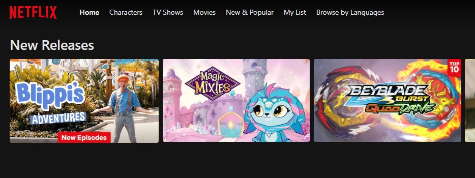 fiberopticduck's tweet photo. Ya girls on Netflix again! Magic Mixies has hit the big time (sandwiched between Blippi and Beyblade lol) https://t.co/CtBkt0IM5P