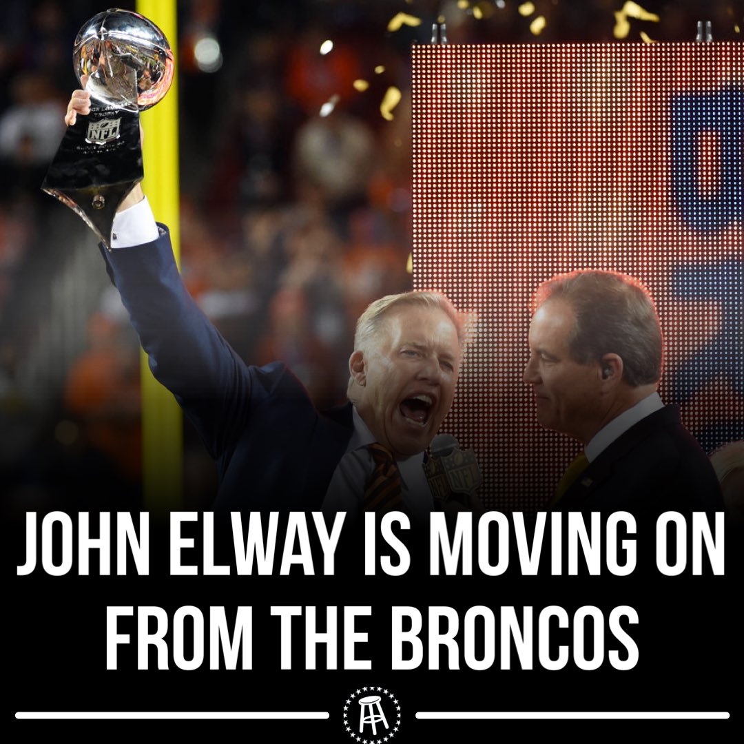 BarstoolDenver's tweet photo. Elway’s consulting contract ended after this past season without renewal. Thank you for everything you’ve done, John!

#BroncosCountry https://t.co/obHS8mYWuX