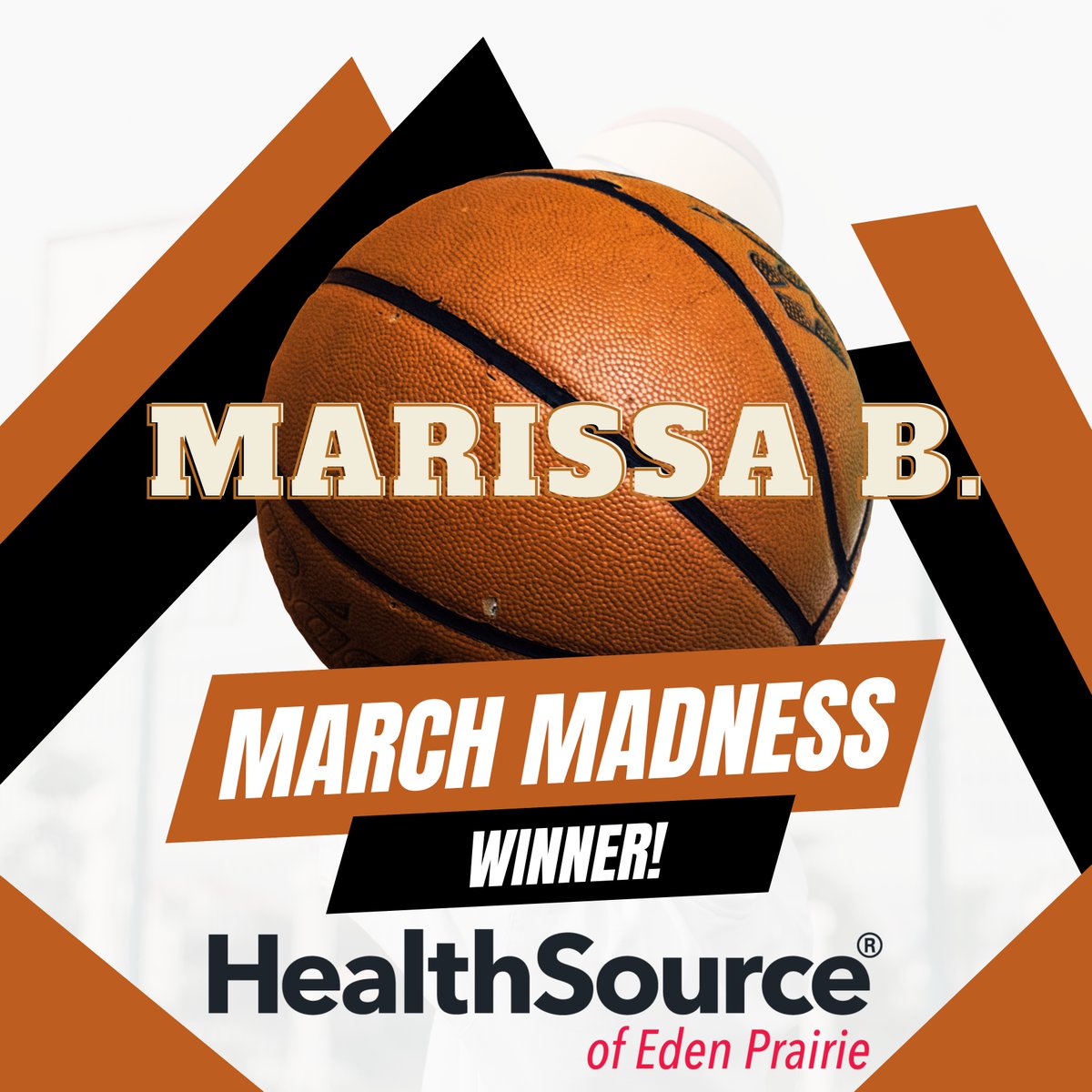 HealthSourceEP's tweet image. 🏆Winner Winner Chicken Dinner 🏆
Congratulations to Marissa B. for winner the NCAA March Madness Bracket Challenge. UConn came through in the end!
We will have your Cupping Card, CBD Roll on and Roll of RackTape for you at your next visit. 🏀🥇