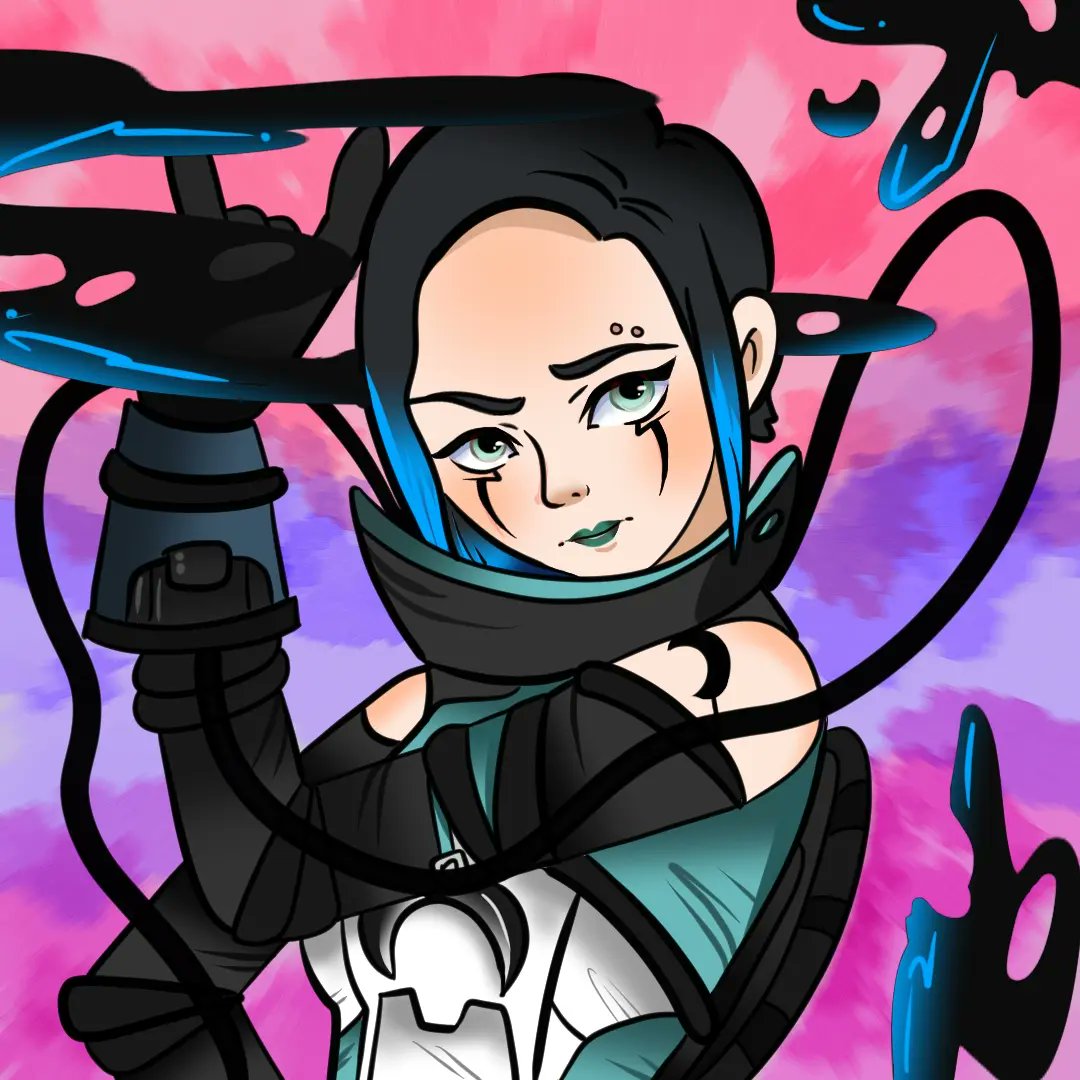 BuhoColors's tweet photo. #ApexLedgends #Catalyst #fanart #NewPost #arts #color 🖤💙💜🩵 https://t.co/d4Wj1pFYA7