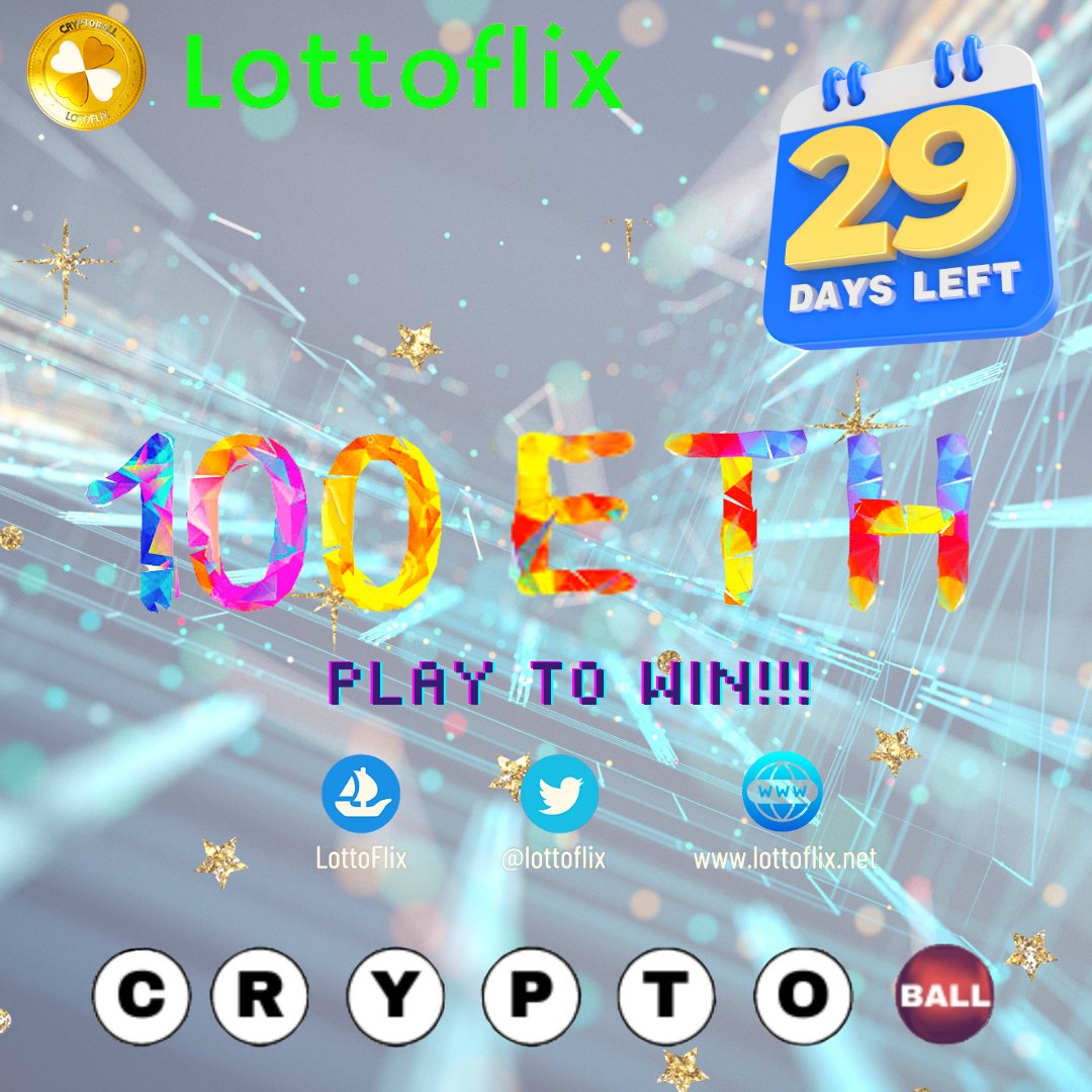 LottoFlix's tweet photo. Don't miss the opportunity of a lifetime. Get your ticket now and get ready to experience incredible moments!  

#nft #eth #bet #opensea #money #Crypto #Bitcoin📷 #Ethereum https://t.co/l8sWXnHyOJ