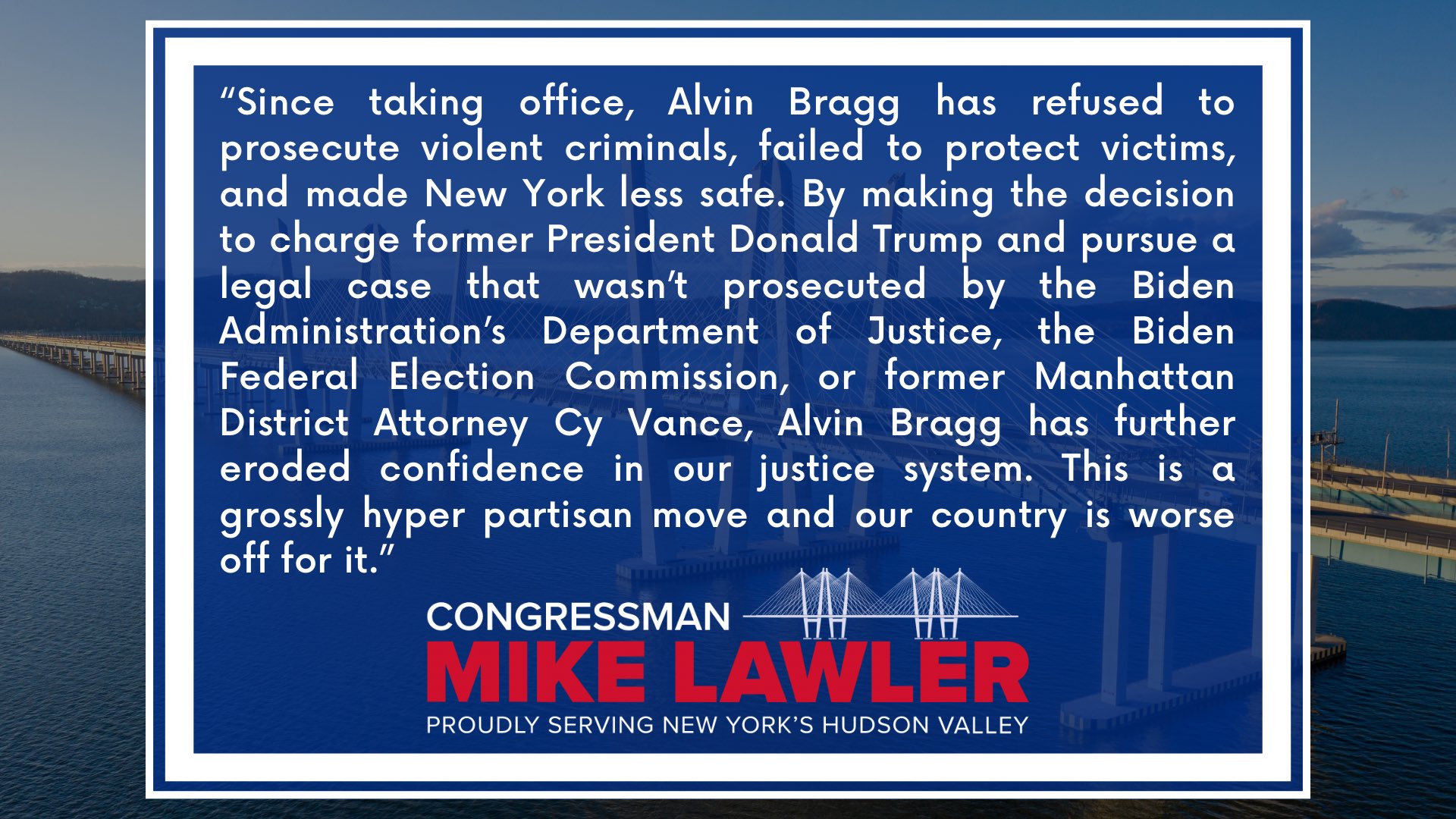 Congressman Mike Lawler on Twitter "My statement on the arrest and
