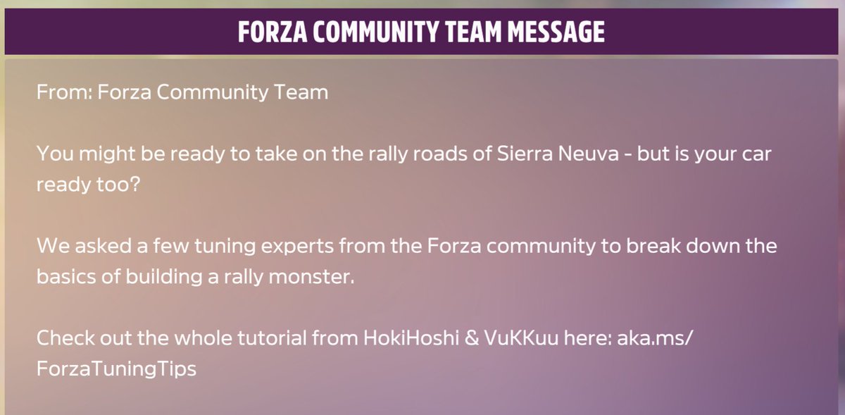 Really <a href="/ForzaHorizon/">Forza Horizon</a> not gonna mention <a href="/PTG_Jamie/">PTG Jamie</a> one of the most dedicated tuners on the game that also put in a lot of work for that video... 🤦‍♂️

Don't worry <a href="/PTG_Jamie/">PTG Jamie</a> I'll make sure you get your recognition! 💜 Thank you for your contribution!