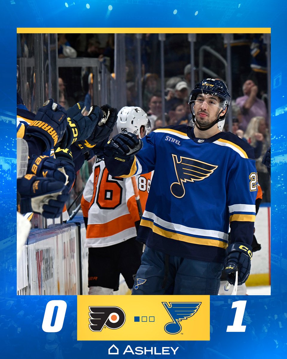 StLouisBlues's tweet photo. Up by 1️⃣ after 1️⃣! #stlblues https://t.co/9xfnfawKUb