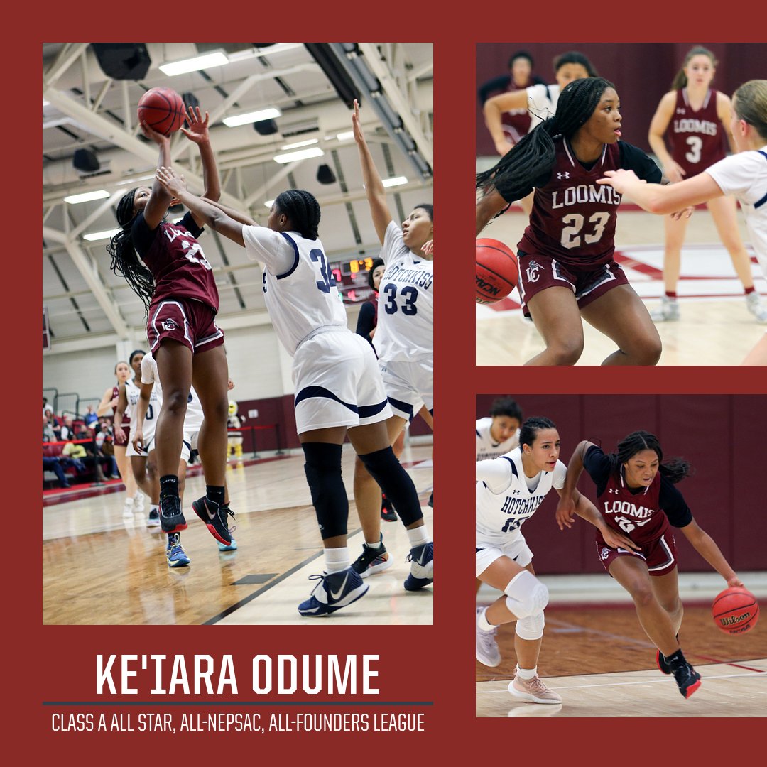 Today is about <a href="/keiaraodume/">Ke'iara Odume🎓28</a> '24! A threat from anywhere on the floor, 3-level scorer, defensive menace, fantastic leader &amp; selfless teammate. Congrats on earning @nepsgbca Class A All Star All-NEPSAC All-Founders. #hardtoguard #lockdownD @loomisathletics