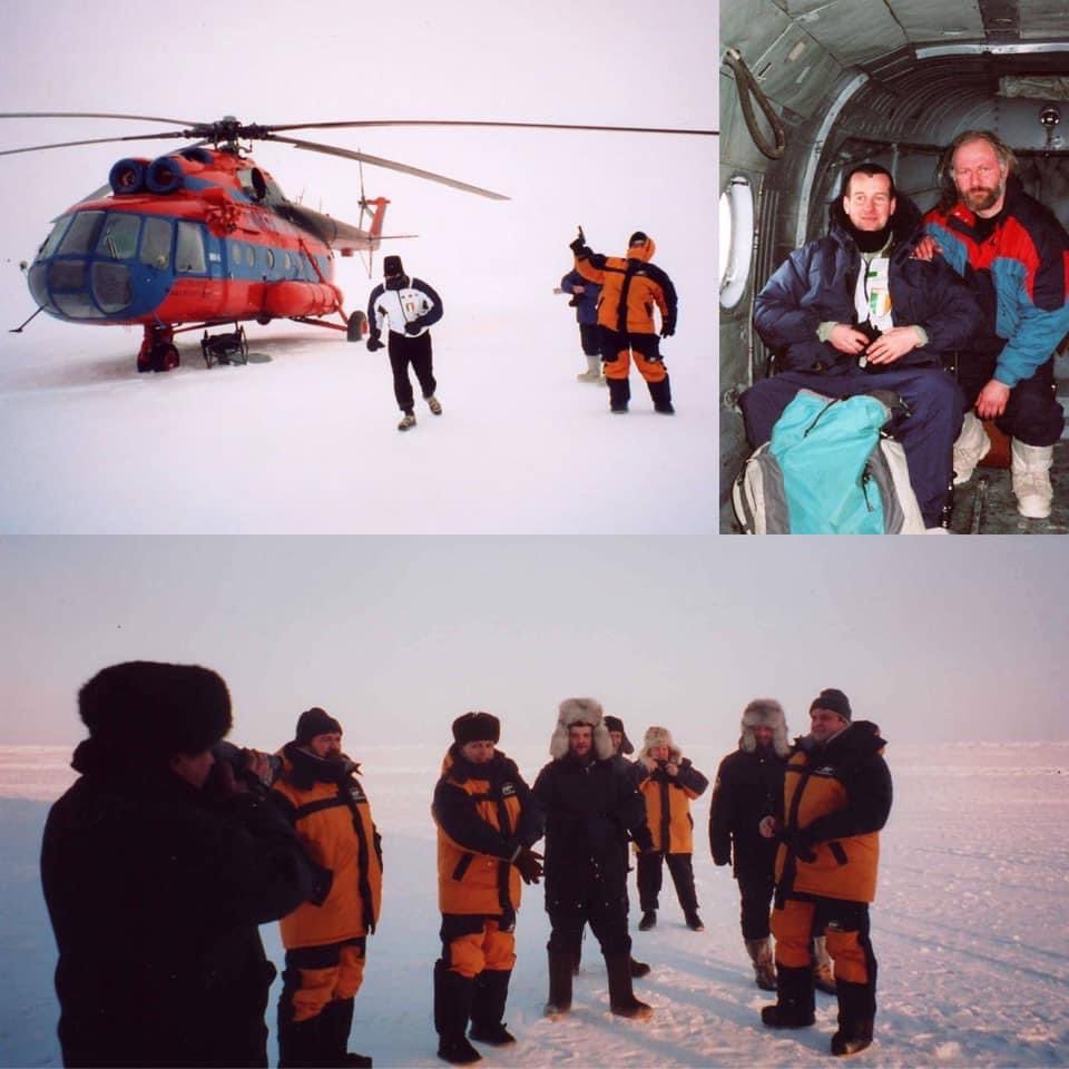 RichardDonovan7's tweet photo. Fond memories of running the first marathon at the Geographic North Pole 21 years ago today - 5th April 2002. It was about 10 weeks after running a marathon at the Geographic South Pole. 🏃‍♂️ 🌎 
#northpole #marathon #running #southpole #arctic #antarctica https://t.co/J79w9NEmsd