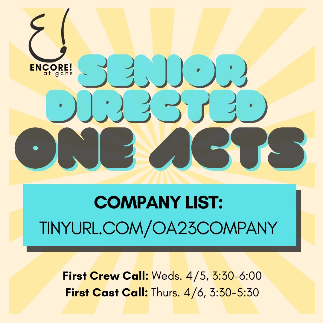 ENCORE! at GCHS tweet media