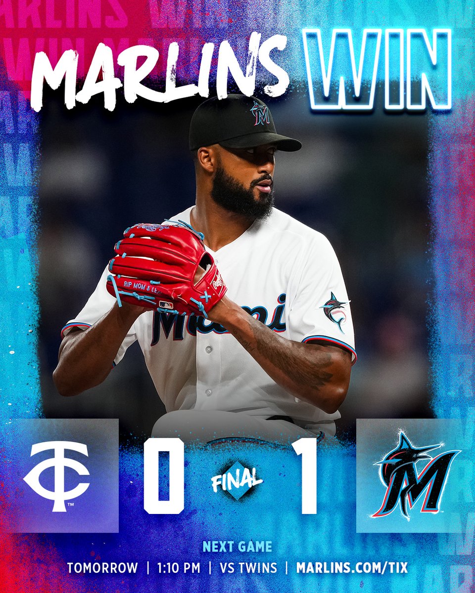 Marlins's tweet photo. What a performance from Sandy!!🤩

#MakeItMiami // https://t.co/5rOTQv6054 https://t.co/MNXXPmL08Y