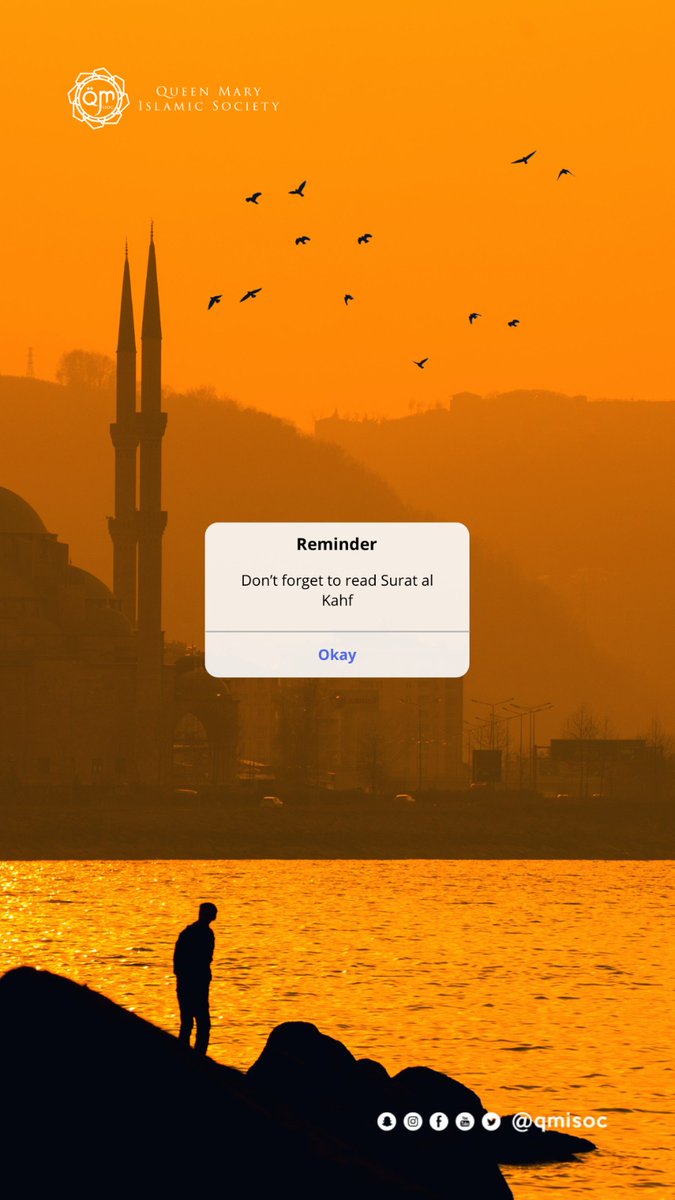 The Prophet ﷺ said, “Whoever recites Surah Al-Kahf on Friday, a light will shine for him between this Friday and the next.” 

(Al-Sunan al-Kubrá lil-Bayhaqī)