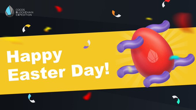 🥚𝐇𝐚𝐩𝐩𝐲 #𝐂𝐨𝐜𝐨𝐬𝐄𝐚𝐬𝐭𝐞𝐫 𝐃𝐚𝐲!🐰🥚🔥
🎁200 $COCOS #Giveaway 20명 추첨

참여방법
▪️ RT &amp; 좋아요
▪️ <a href="/CocosBCX/">CocosBCX</a>DAO &amp; @CocosBCX 팔로우
▪️ 부활절 순간을 공유하기
▪️ 구글폼: forms.gle/2UTz5kbWkZZwp5…

📅 4월 4일~10일
🍀행운을 빌며, 즐거운 부활절 보내세요!