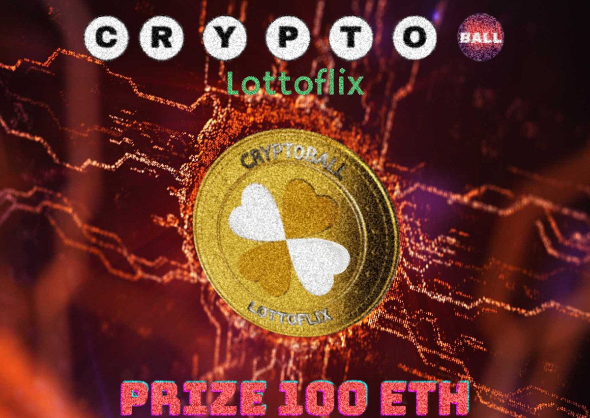 LottoFlix's tweet photo. @nft_drop_here_ https://t.co/zNn2yh127J
@LottoFlix
https://t.co/9uE1ixvjUq

It has never been so easy to win 100 ETH! Buy your NFT and secure your chance!
#Ethereum #bitcoin #crypto https://t.co/GjIQGk3KBy