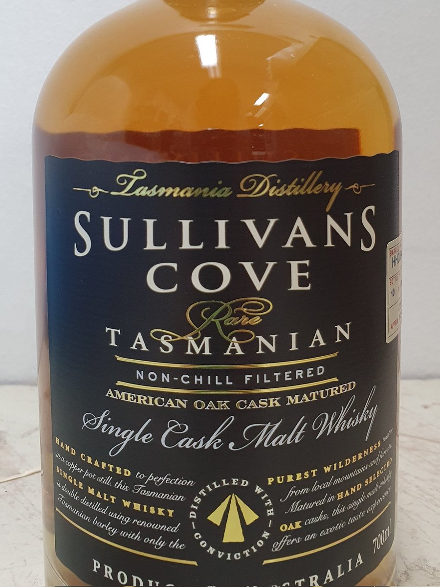 Sullivan Cove single malt whisky in current catalogue ends 12th of April
