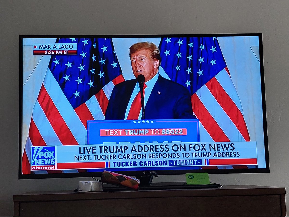 In the U S of A this week en vacance so watching the story of the day on its home turf... he is giving a terrible speech but suspect this indictment will play in Trump's favour