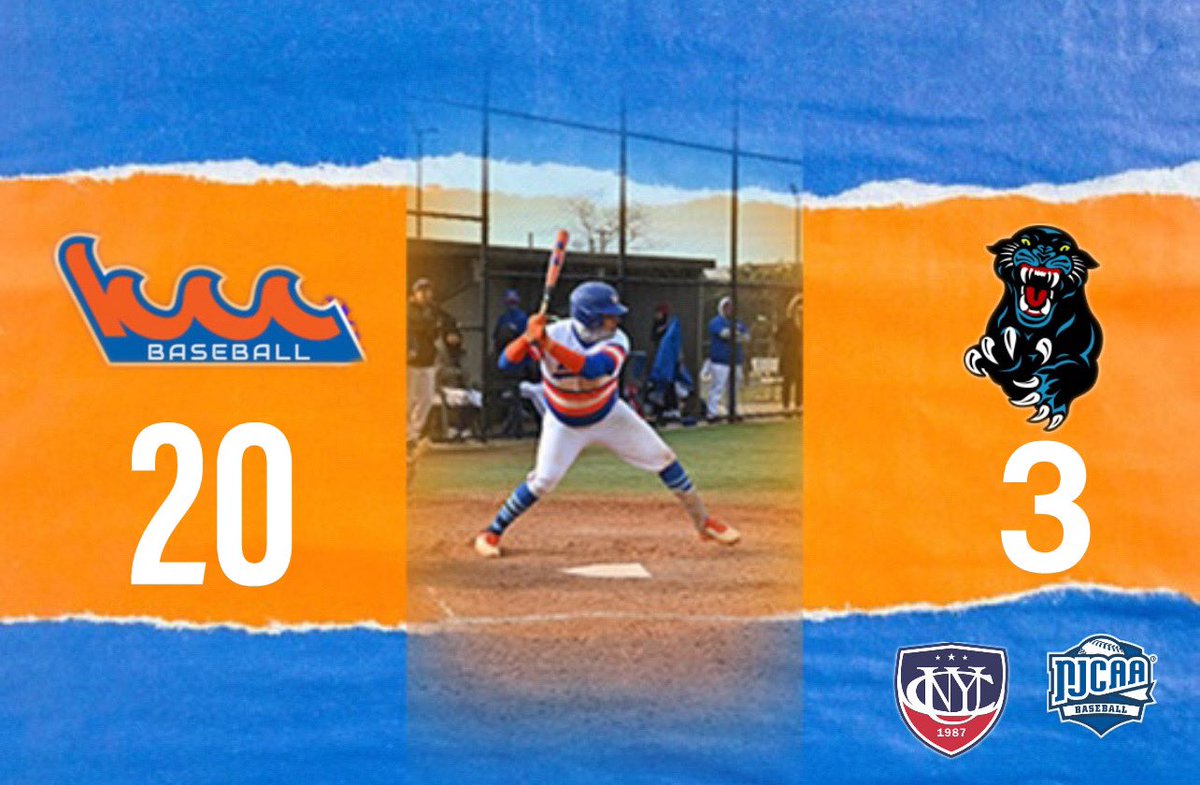 KCCWaveBaseball's tweet image. 13 in a row and 9-0 in conference play. Bonvini gets his 5th W of the year and brings his league leading K total to 69. Ramsey &amp;amp; Fonseca go yard, while Laino &amp;amp; Thomas have 3 hit days. Back at it for game 2 on Thursday. #kccbaseball #wavebaseball #njcaabaseball  #collegebaseball